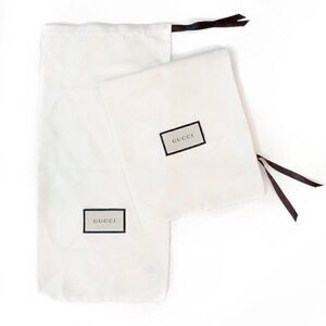 GUCCI Set of 2 Shoe Dust Bags Drawstring
